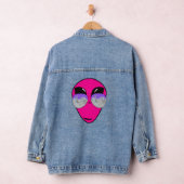 Epic Shades Alien Head Cool Pink Art Jeansjacke (Hangar)