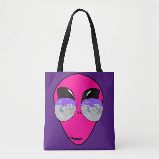 Epic Shades Alien Head Fun Cartoon Tasche (Vorderseite)
