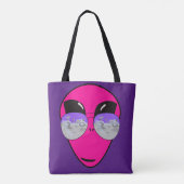 Epic Shades Alien Head Fun Cartoon Tasche (Rückseite)