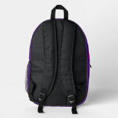 Epic Shades Alien Head Moonlander Muster Bedruckter Rucksack (Rückseite)