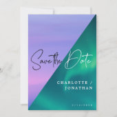 Epic Sky Save the Date Minimalistisch Wedding Einladung (Vorderseite)