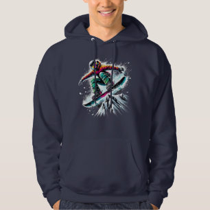 Epic Snowboarder in Aktion Hoodie