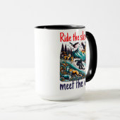 Epic Snowboarding Adventure Wildlife Scene Tasse (VorderseiteRechts)