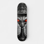 Epic Steampunk Alien Skateboard Design (Vorne)