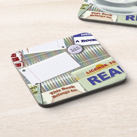 Epic Style Writers Collage Art Design Pattern Untersetzer (Linke Seite)