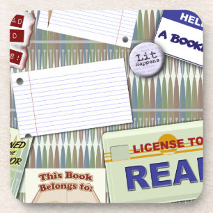 Epic Style Writers Collage Art Design Pattern Untersetzer