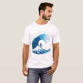 Epic Surfer Riesenozeanwelle - Minimalistisch T-Shirt (Vorne ganz)