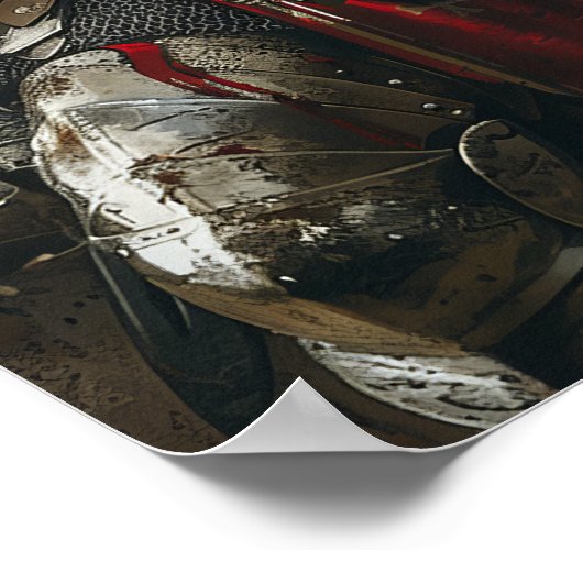 Epic Templar Knights - Hyper Realistic Poster (Ecke)