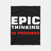 Epic Thinking In Progress Big Ideas Introvert Game Fleecedecke (Vorderseite)