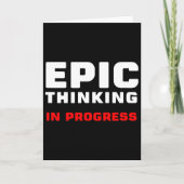 Epic Thinking In Progress Big Ideas Introvert Game Karte (Vorderseite)