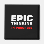Epic Thinking In Progress Big Ideas Introvert Game Magnet (Vorne)
