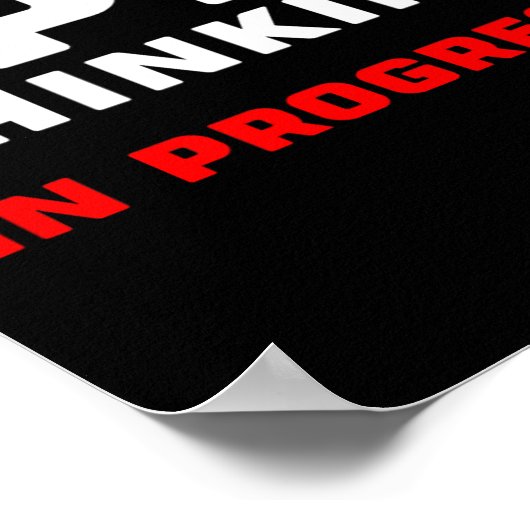 Epic Thinking In Progress Big Ideas Introvert Game Poster (Ecke)