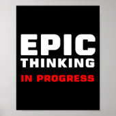 Epic Thinking In Progress Big Ideas Introvert Game Poster (Vorne)