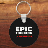 Epic Thinking In Progress Big Ideas Introvert Game Schlüsselanhänger (Vorderseite)