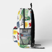 Epic Travel Logos Collage Design Tourist Bedruckter Rucksack (Rechts)