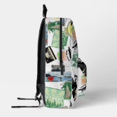 Epic Travel Logos Collage Design Tourist Bedruckter Rucksack (Links)