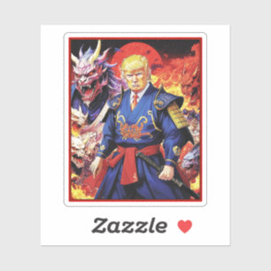 Epic Trump Samurai Anime Aufkleber