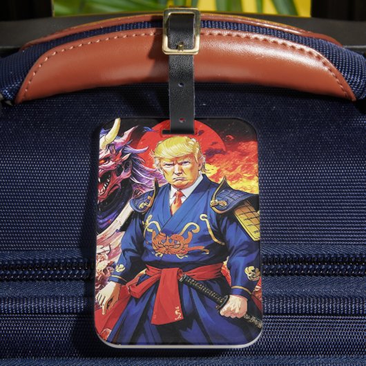 Epic Trump Samurai Anime Gepäckanhänger (Vorderseite Insitu 2)