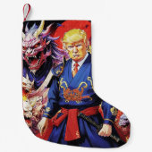 Epic Trump Samurai Anime Kleiner Weihnachtsstrumpf (Vorderseite)