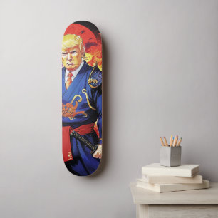 Epic Trump Samurai Anime Skateboard