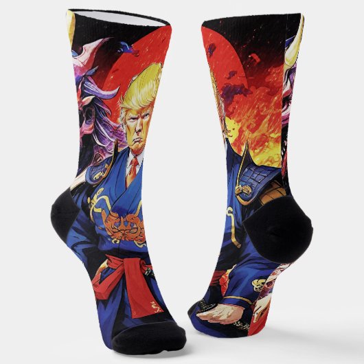 Epic Trump Samurai Anime Socken (Gewinkelt)