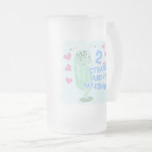 Epic Two Straws Milkshake Funny Ice Motto Mattglas Bierglas (VorderseiteRechts)