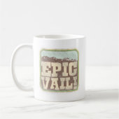 Epic Vail Fun Travel Cartoon Design Kaffeetasse (Links)