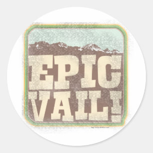 Epic Vail Runder Aufkleber