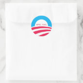 EPIC VERSAG OBAMA, 4-6-10 RUNDER AUFKLEBER (Tasche)