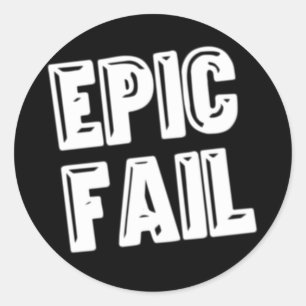 Epic Versag Runder Aufkleber