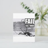 Epic versagte. postkarte (Stehend Vorderseite)