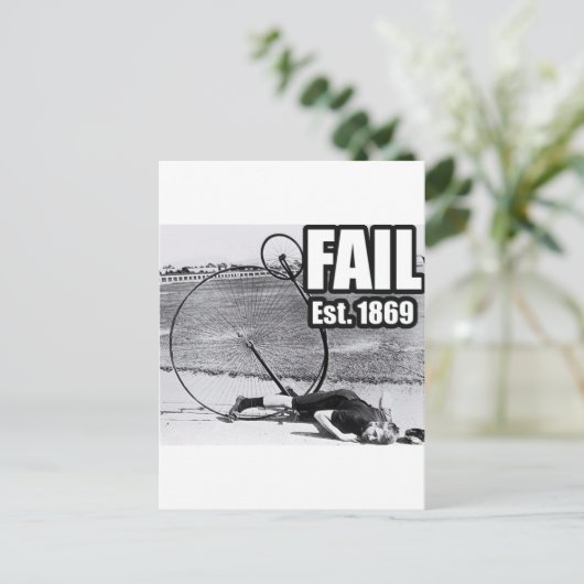 Epic versagte. postkarte (Stehend Vorderseite)