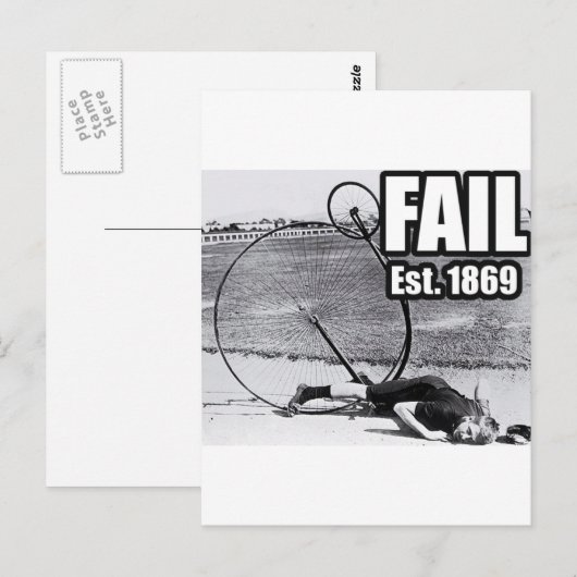 Epic versagte. postkarte (Vorne/Hinten)