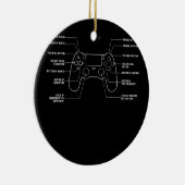 Epic Video Game Controller Settings Funny Gaming Keramik Ornament (Rechts)