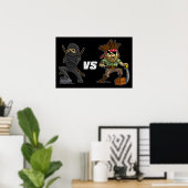 Epic Warrior Ninja vs Pirate Poster (Heimbüro)