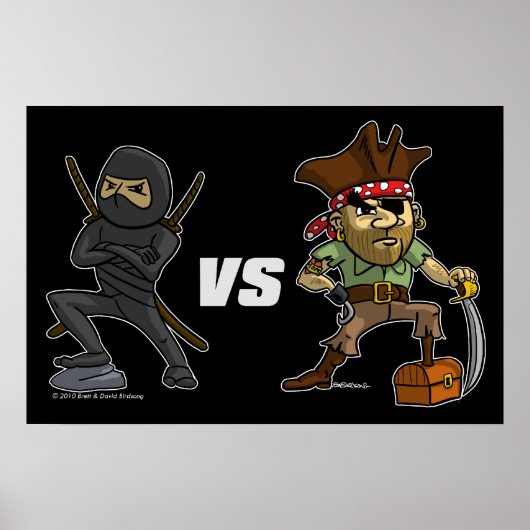 Epic Warrior Ninja vs Pirate Poster (Vorne)