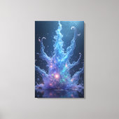 Epic Water Elemental 3D Render Leinwanddruck (Vorderseite)