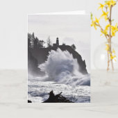Epic Waves in Cape Enttäuschung Lighthouse Karte (Gelbe Blume)