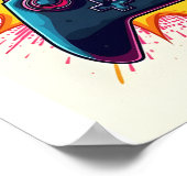 Epic Win Game Controller Poster (Ecke)