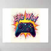 Epic Win Game Controller Poster (Vorne)