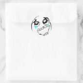 Epic Win Runder Aufkleber (Tasche)