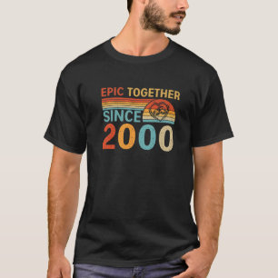 Epic Zusammen seit 2000 Funny Couple 21St Anniver T-Shirt
