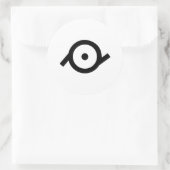 Epicene Gender Symbol Runder Aufkleber (Tasche)