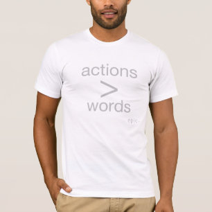 EpicEveryDay   erhabene Aktionen > Wörter Reihen- T-Shirt