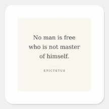 Epictetus-Aufkleber: Erinnerung, dich selbst zu me
