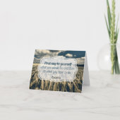 Epictetus "Do it" Inspirationsquelle Dankeskarte (Vorderseite)