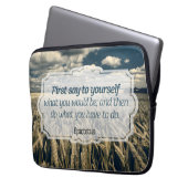 Epictetus "Do it" Inspirationsquelle Laptopschutzhülle (Vorderseite Links)