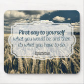 Epictetus "Do it" Inspirationsquelle Mousepad (Vorne)