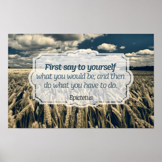 Epictetus "Do it" Inspirationsquelle Poster (Vorne)