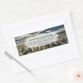 Epictetus "Do it" Inspirationsquelle Rechteckiger Aufkleber